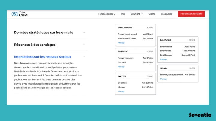 lead scoring zoho crm