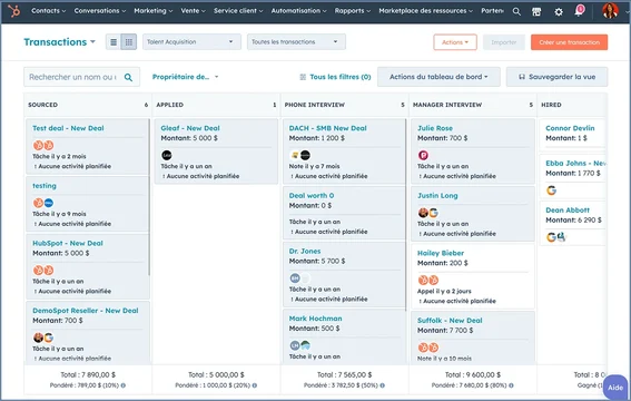 Comparatif CRM Hubspot